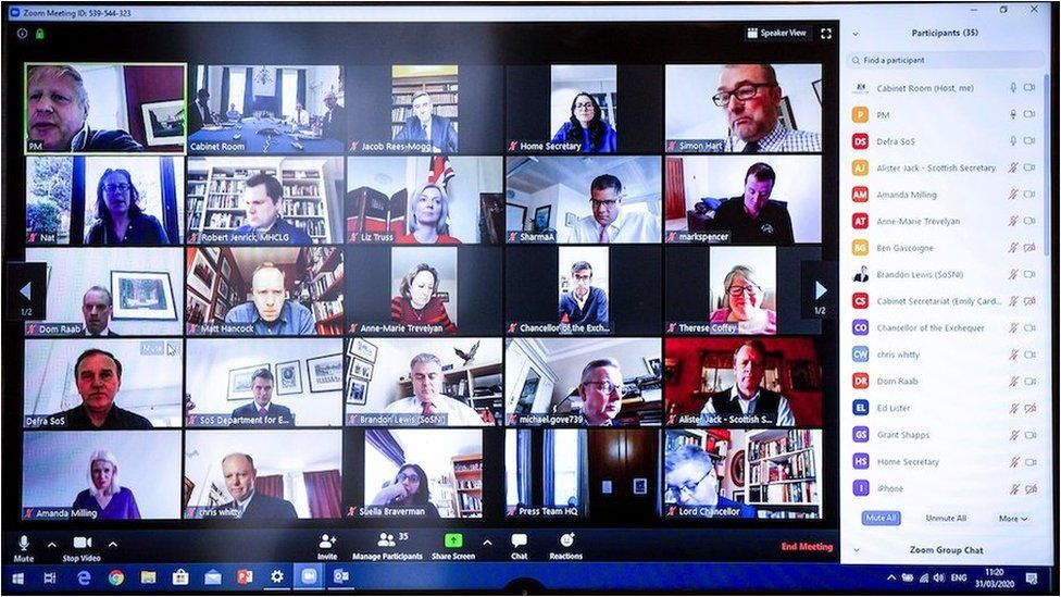 Zoom cabinet meeting