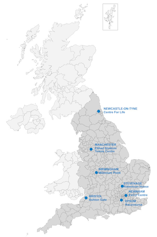 England mass vaccination centres